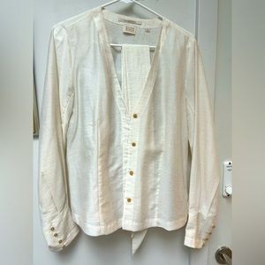 Scotch and soda oatmeal long sleeve top